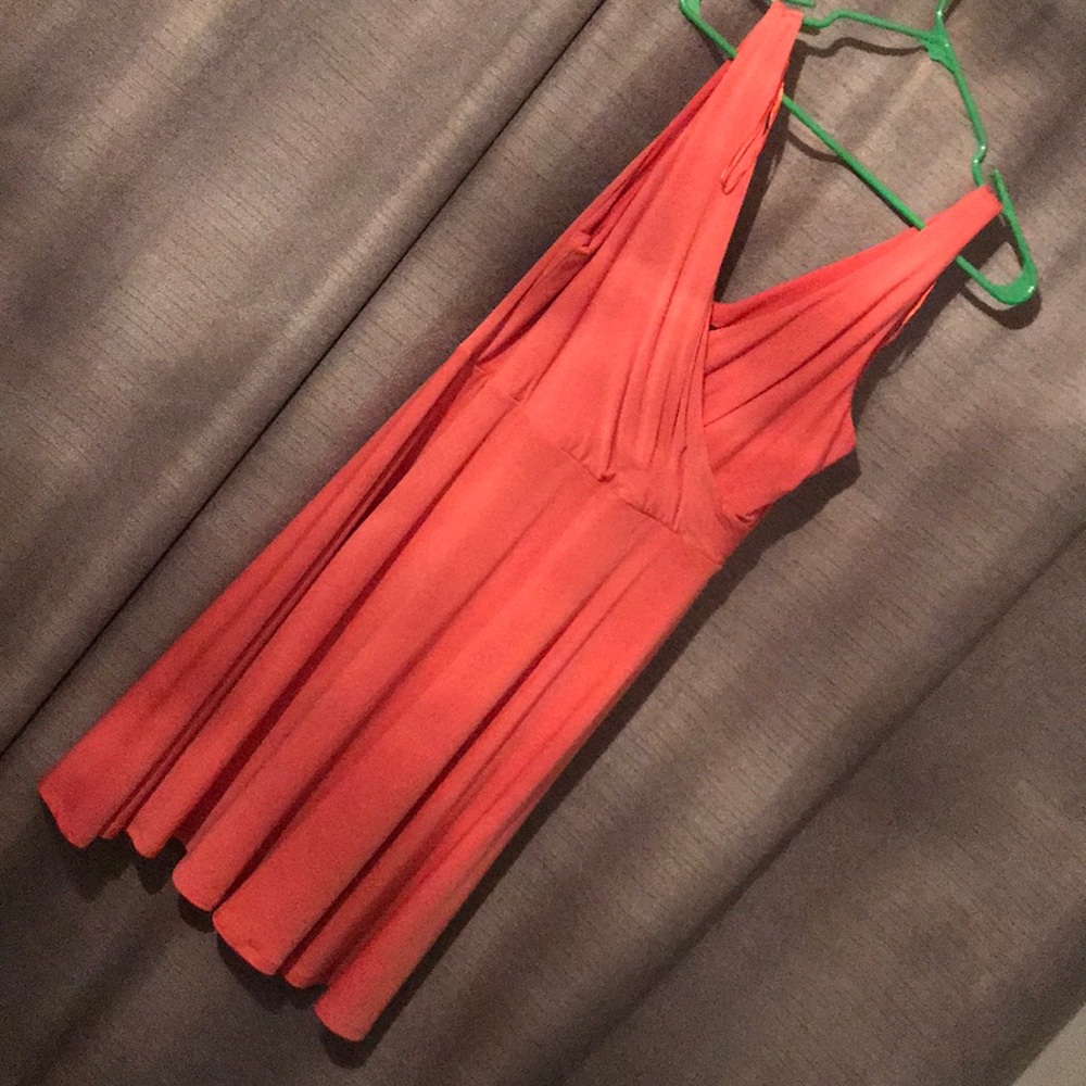 orange/ peach dress